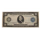 Series 1914 Large $20.00 Federal Reserve Note