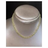 14kt Gold 18" Diamond Cut Rope Twist Necklace