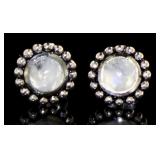 Beautiful Moonstone Stud Earrings
