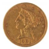 1901-S Liberty Head $5.00 Gold Half Eagle