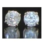 10kt White Gold 1/4 ct Diamond Stud Earrings