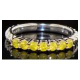 Genuine 1/2 ct Fancy Yellow Diamond Ring