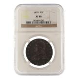 1833 Capped Bust Silver Half Dollar