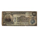 Series 1902 York $10 Large National Currency Note