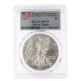2017 MS70 American Eagle Silver Dollar