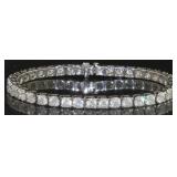10kt White Gold 15.00 ct Diamond Bracelet