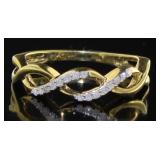 Brilliant Diamond Infinity Ring