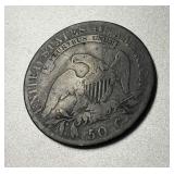 1821 Capped Bust Silver Half Dollar *Super Nice