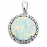 Gorgeous 2.50 ct Fire Opal Solitaire Pendant