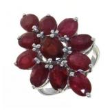 Natural 7.44 ct Ruby Cocktail Ring