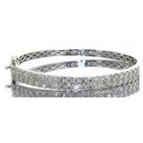 14kt Gold Brilliant 5.04 ct Diamond Cuff Bracelet