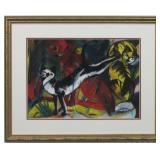 3 Cats Giclee By Franz Marc