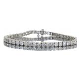 14k Gold 11.00 ct Round Brilliant Diamond Bracelet