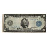 Series 1914 Large $5.00 Federal Reserve Note