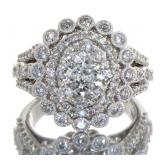 14kt Gold Oval Brilliant 2.40 ct Diamond Ring