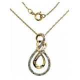 Beautiful 1/4 ct Natural Diamond Infinity Necklace