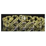 Double Heart Diamond Designer Bracelet