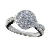 14kt Gold Round Brilliant 1.00 ct Diamond Ring
