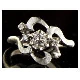 14kt Gold Antique Diamond Dinner Ring