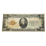 Series 1928 $20.00 United States Gold Certificate