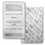 10 Ounce - NTR .999 Fine Silver Bar