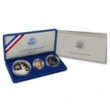 1986 US Mint Liberty Commem 3 Coin Proof Set