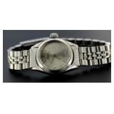 Ladies Oyster Perpetual Silver Dial Rolex Watch