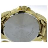 Seiko Mens Gold-Tone Stainless Steel Solar Watch