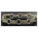 14kt Gold 5.00 ct Baguette Diamond Tennis Bracelet
