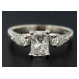 14kt Gold Radiant Cut 1.33 ct Diamond Ring