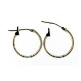 14kt White Gold 13.00 mm Huggie Hoop Earrings