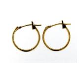 14kt Gold 13.70 mm Huggie Hoop Earrings