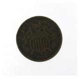 1864 Copper 2 Cent Nickel