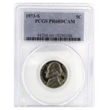 1973-S PCGS PR68DCAM Nickel