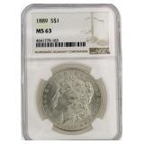 1889 MS63 Morgan Silver Dollar