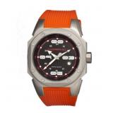 Morphic Mens M10 Series Orange Rubber Grey Watch
