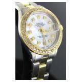 Ladies Oyster Datejust MOP Diamond Rolex Watch