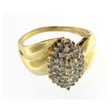 14kt Gold Fancy Marquise 1.00 ct Diamond Ring