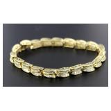 14kt Gold Quality 4.66ct Baguette Diamond Bracelet