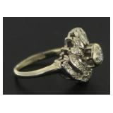 14kt Gold Antique Diamond Pinkie Ring