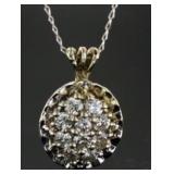 14kt Gold Quality Antique Diamond Pendant