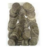 Collection (100) Mercury Silver Dimes
