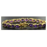 Elegant 22.00 ct Royale Amethyst Tennis Bracelet