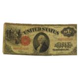 Series 1917 Red Seal Large United States Note