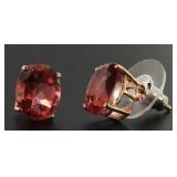 Oval 4.50 ct Pink Spinel Solitaire Earings