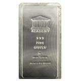 Academy .999 Pure Silver 10 Ounce Stacker Bar
