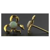 10kt Gold Opal Earrings