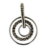 14kt Gold Natural Sapphire & Diamond Pendant