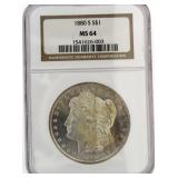 1880-S MS64 Morgan Silver Dollar