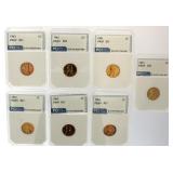 (7) 1961 & 1963 PR69 Lincoln Cents